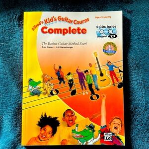 Alfred’s Kid’s guitar course complete. Easiest guitar method ever! CD included